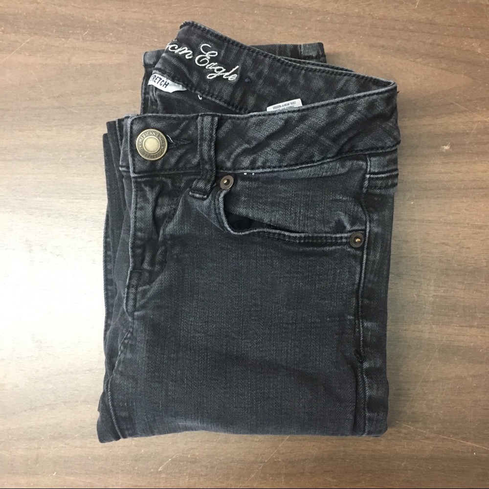 Black American Eagle Skinny Jeans
